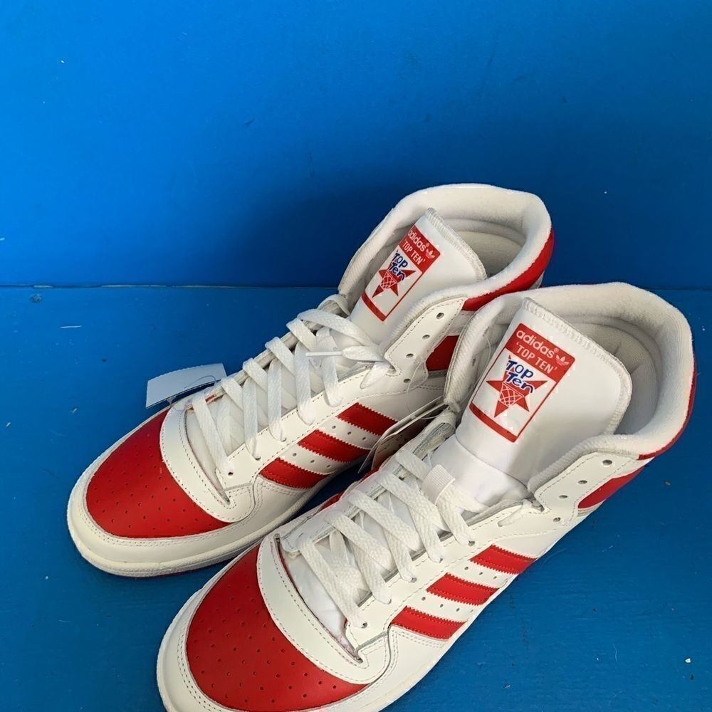 adidas Top Ten RB White Scarlet Red FV4925 Men's Basketball Sneakers Size 11 - Picture 6 of 12